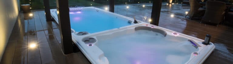 Hydropool Swim Spa with LED Lights